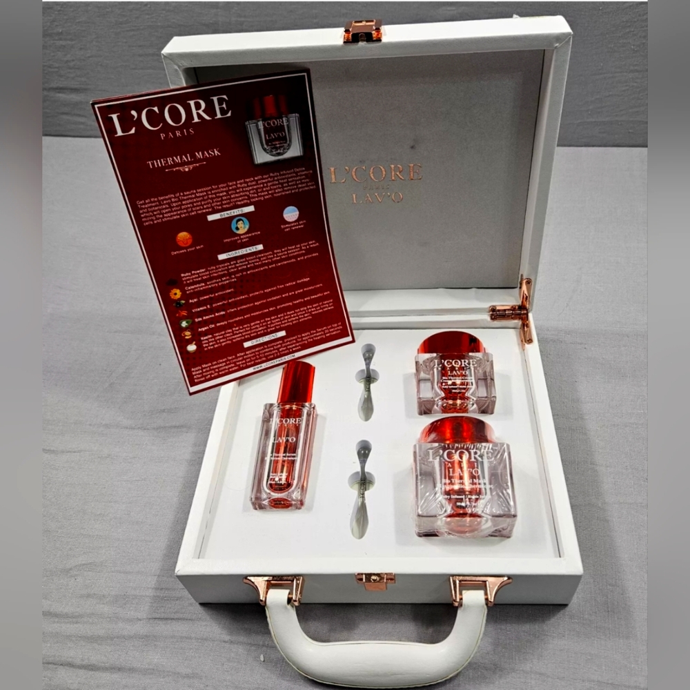 L'CORE PARIS L'AVO BIOTHERMAL GIFT SET. FULL SIZE PRODUCTS MSRP $2900